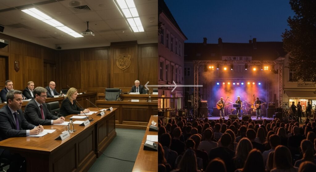 Bassano Council Debates "Saturday's Live Music" Funding Amid Bands' Offer to Perform Free