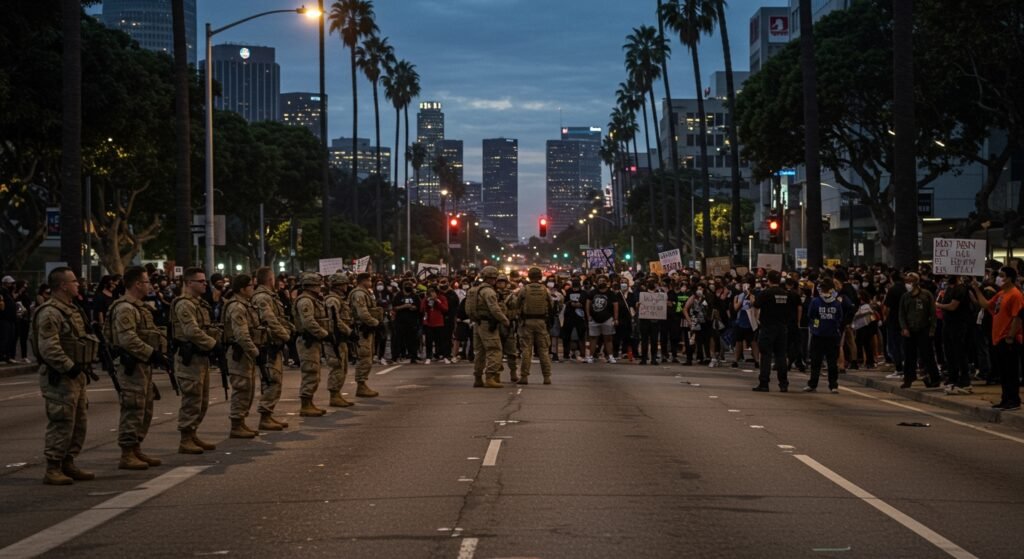 Trump Deploys National Guard to Los Angeles Amid Immigration Protests; California Governor Newsom Decries Federal Action as 'Excuse to Escalate'